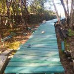 Sendero, rampas, corredores, carriles en ruta ecologica modular fabricada en plastico polipropileno